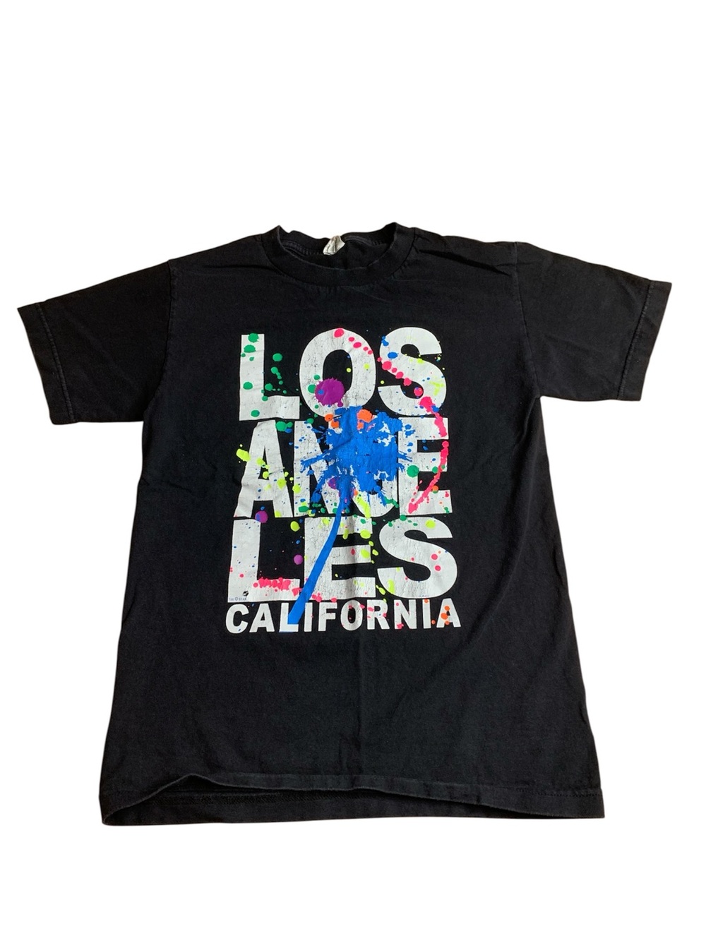 Alstyle Los Angeles California Paint Splatter Graphic Tee - Small